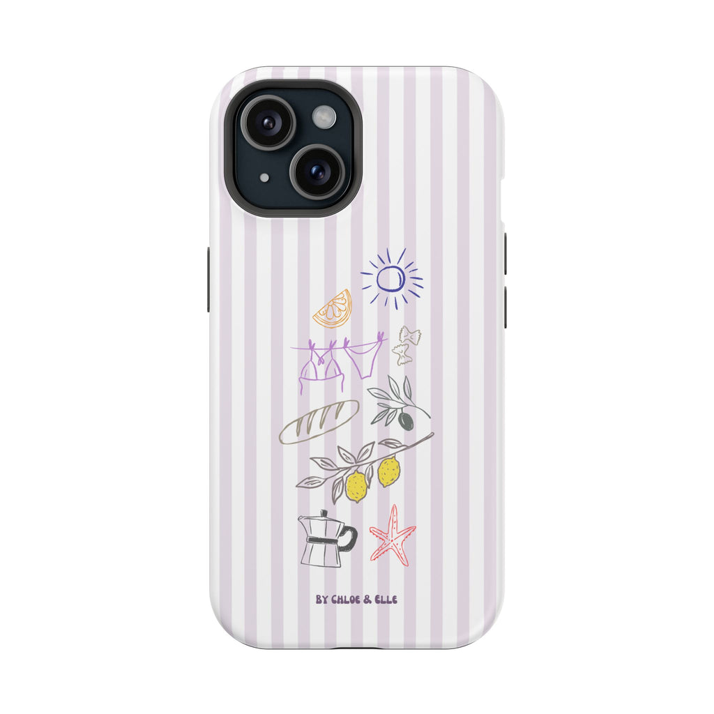 Amalfi Dreaming Petunia Phone Case