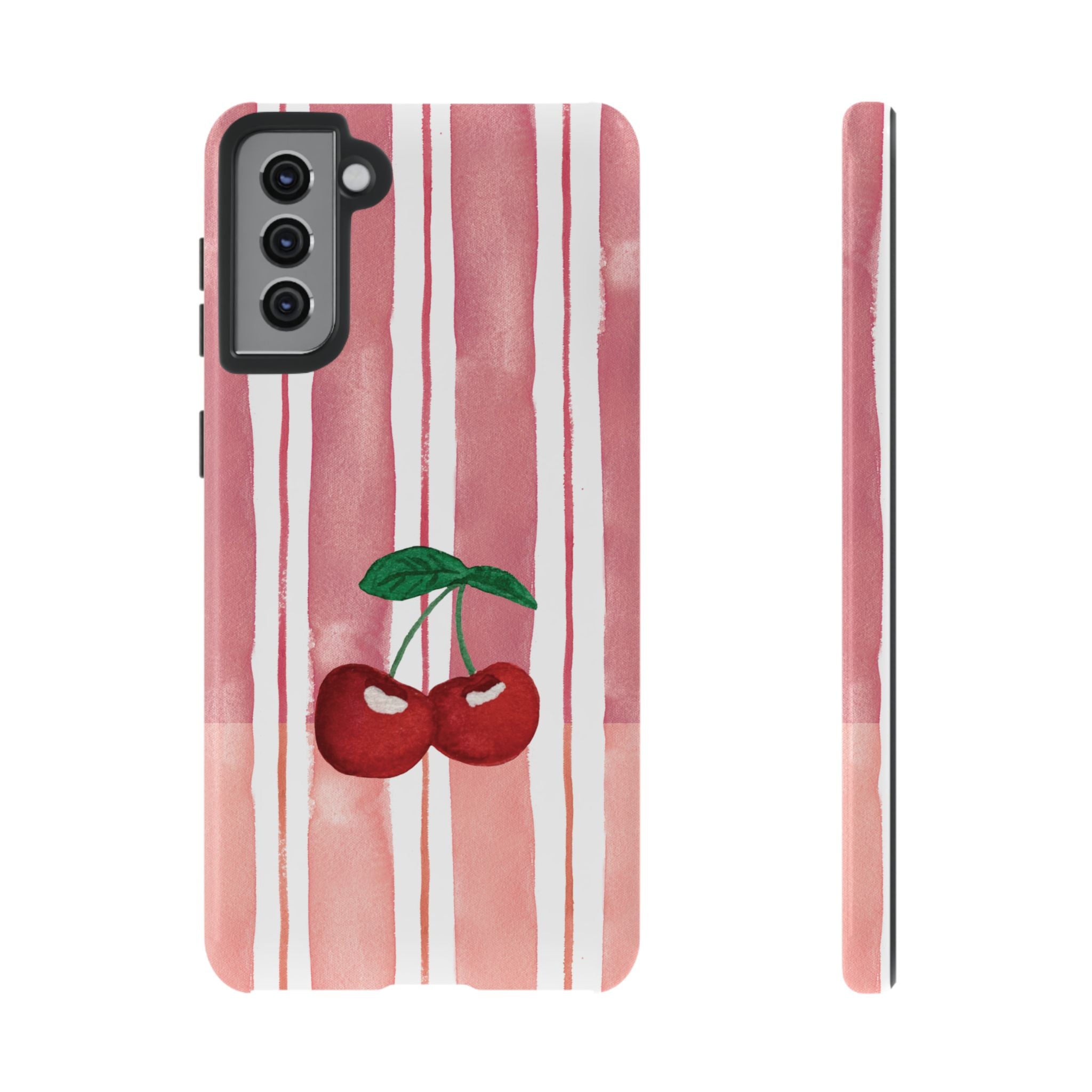 Cherry Orchard Stripes Phone Case