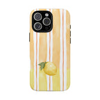 Lemon Orchard Stripes Phone Case