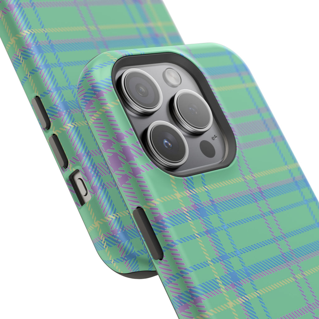 Fresh Energy Plaid Magnetic Phone Case