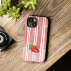 Strawberry Orchard Stripes Phone Case