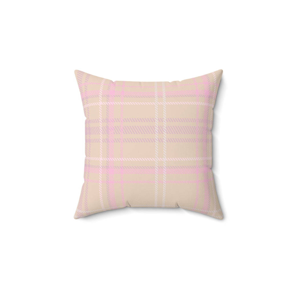 The Plaid Edit Cashmere Faux Suede Pillow