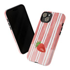 Strawberry Orchard Stripes Phone Case