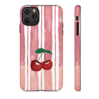 Cherry Orchard Stripes Phone Case