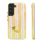 Lemon Orchard Stripes Phone Case