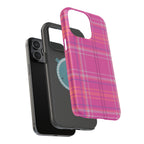 Berry Crush Plaid Magnetic Phone Case