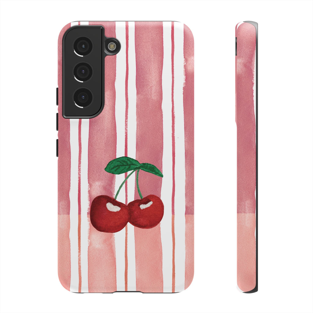 Cherry Orchard Stripes Phone Case