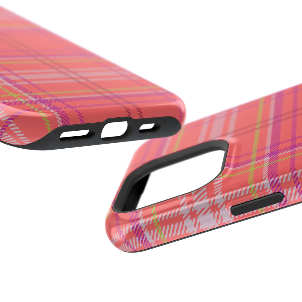 Golden Girl Plaid Magnetic Phone Case