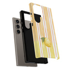 Lemon Orchard Stripes Phone Case