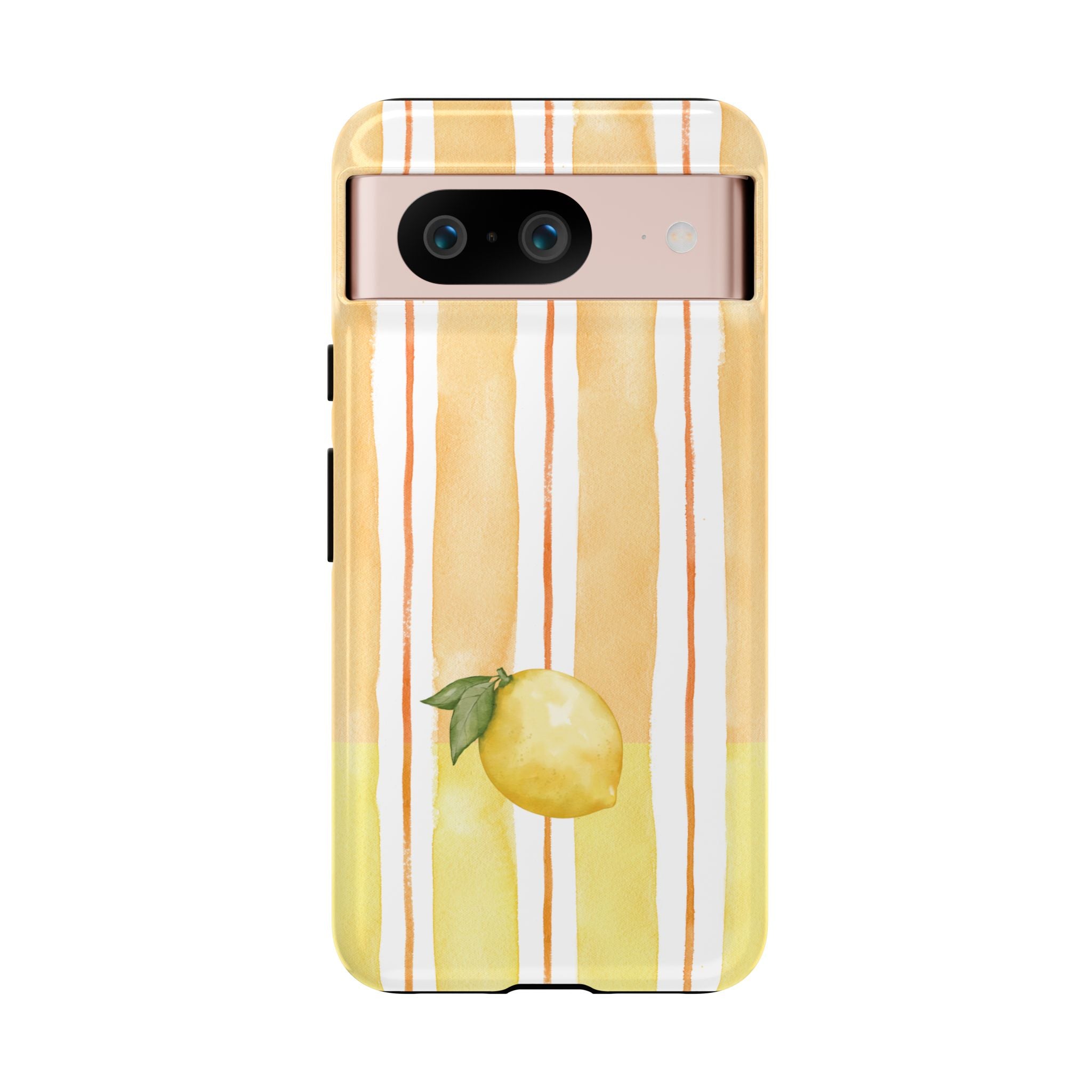 Lemon Orchard Stripes Phone Case