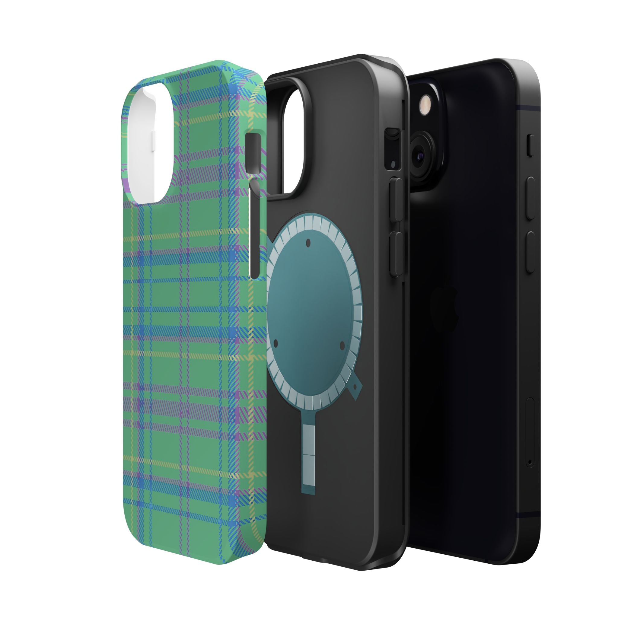 Fresh Energy Plaid Magnetic Phone Case