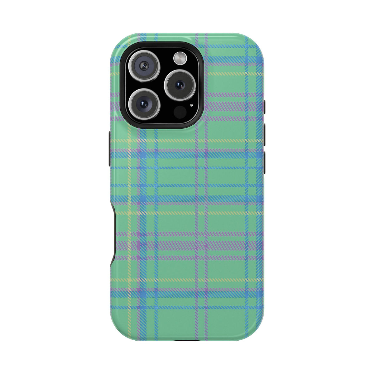 Fresh Energy Plaid Magnetic Phone Case
