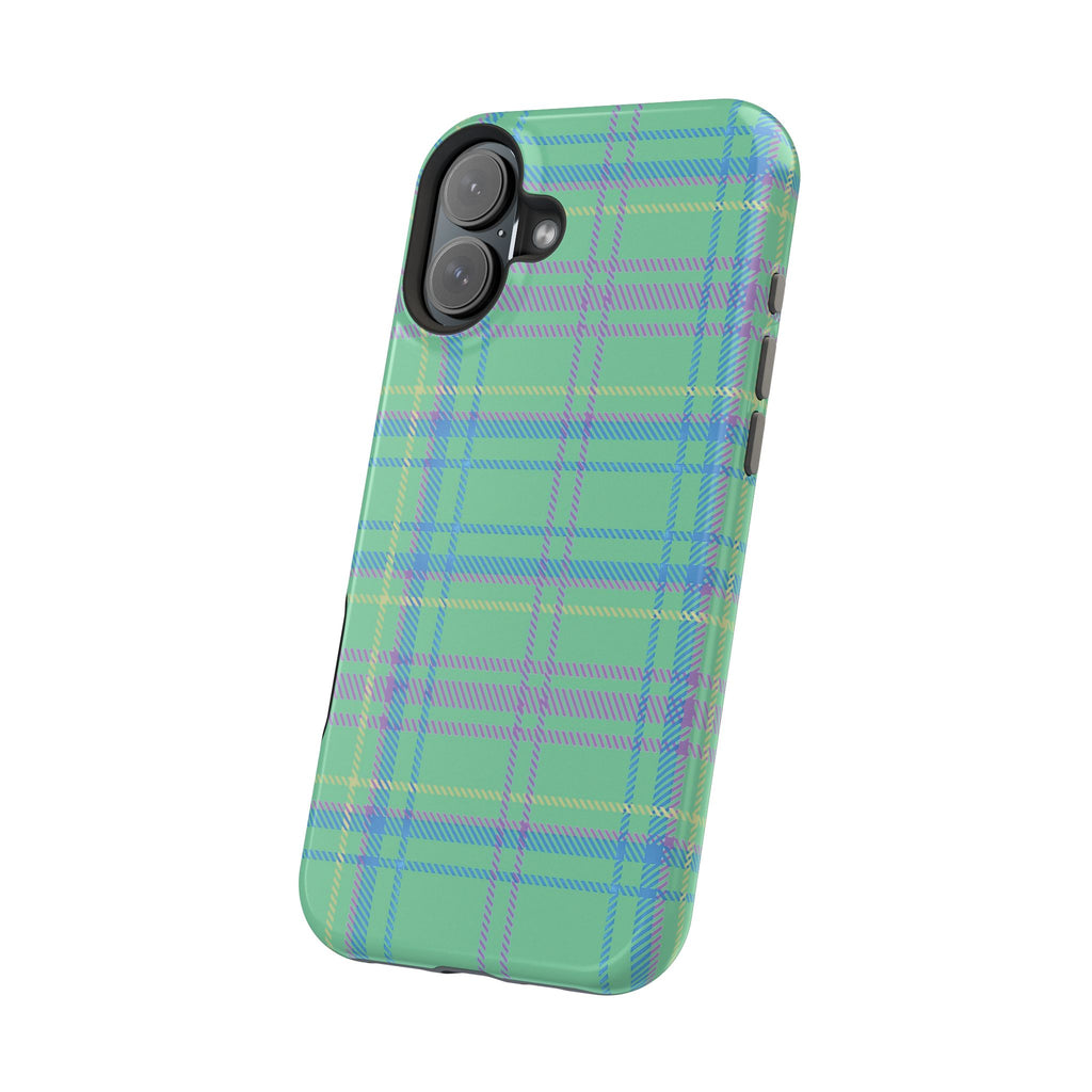 Fresh Energy Plaid Magnetic Phone Case