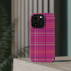 Berry Crush Plaid Magnetic Phone Case