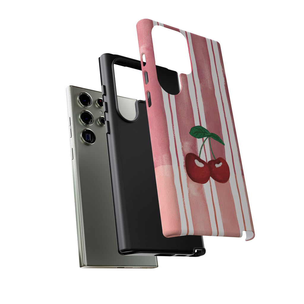 Cherry Orchard Stripes Phone Case