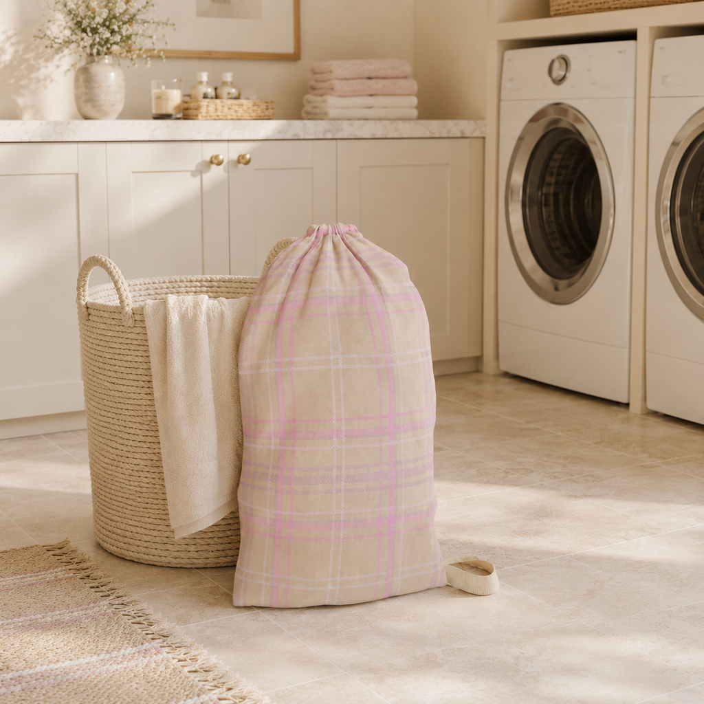 The Plaid Edit Cashmere Laundry Bag