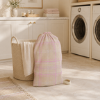 The Plaid Edit Cashmere Laundry Bag