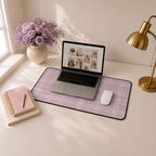 The Plaid Edit Mauve Desk Mat